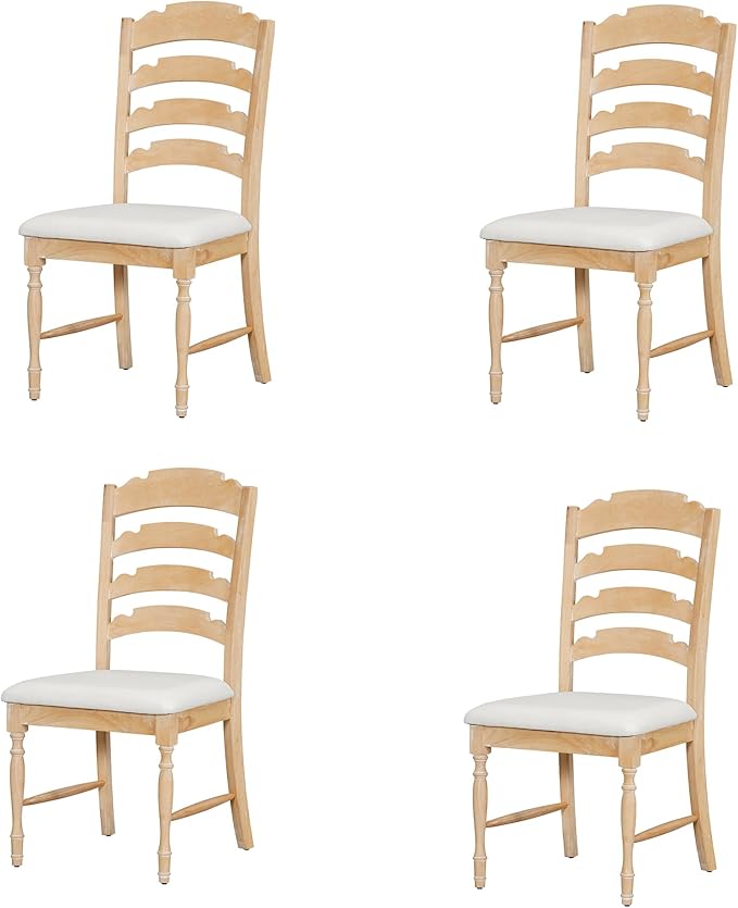 Ball & Cast 9-Piece 82.7inch Extendable Dining Table Set with 23.6inch Removable Leaf and 8 Upholstered Dining Chairs,Vintage Traditional Wood Kitchen Sets for 8,Family Gatherings,Natural