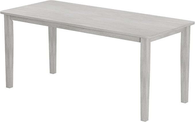 Solid Wood Dining Table, Part of Dining Table Set, Mix and Match Table, Chairs Sold Separately for Dining Room, Kitchen, Grey