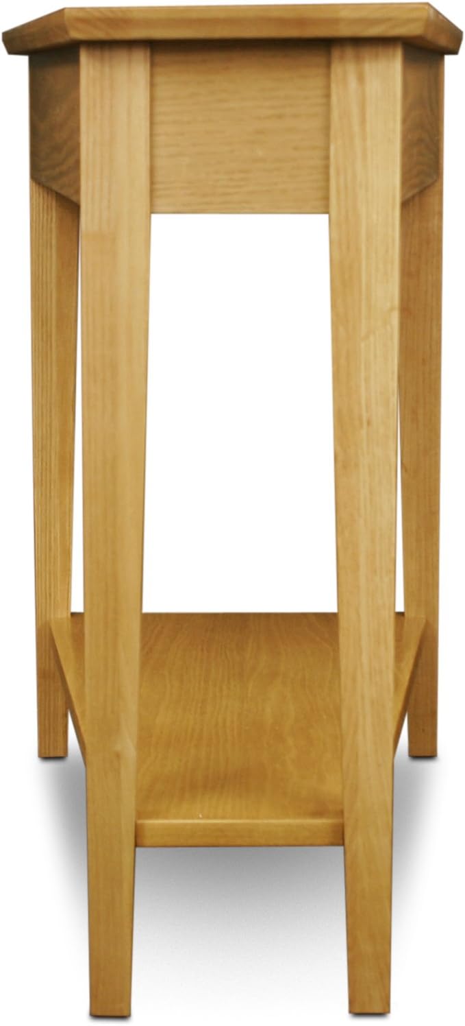Leick Home 10074-DS Recliner Wedge Side Table with Shelf, Desert Sand