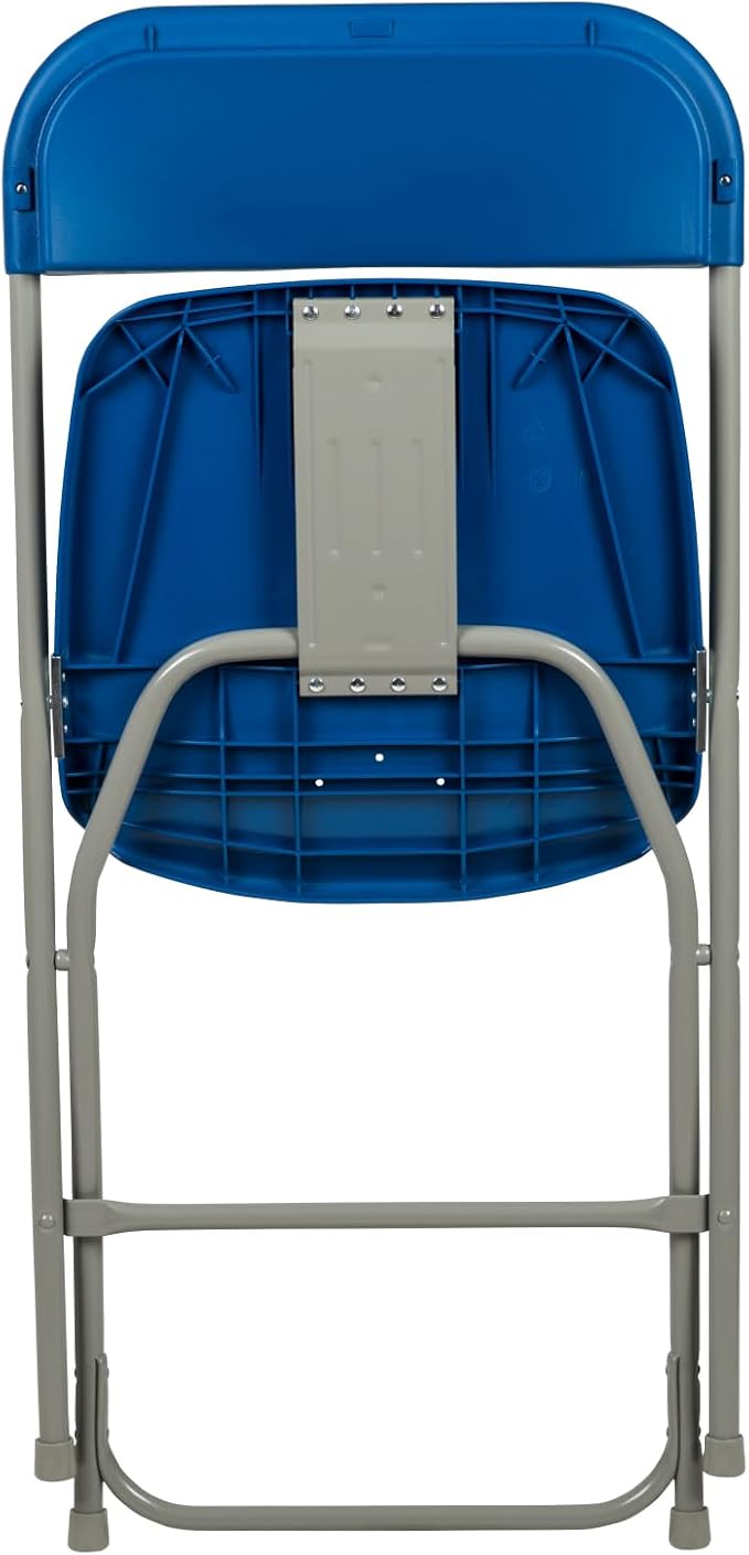 Flash Furniture Hercules Series Plastic Folding Chair - Blue - 6 Pack 650LB Weight Capacity Comfortable Event Chair-Lightweight Folding Chair