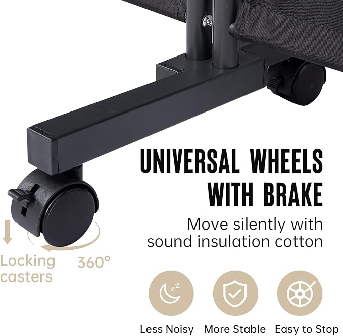 Room Divider 6 Panel Room Dividers/Wheels, Fabric Room Divider Panel for Office Room Partitions and Dividers, Portable Partition Wall Divider for Room Separation, Privacy Screen