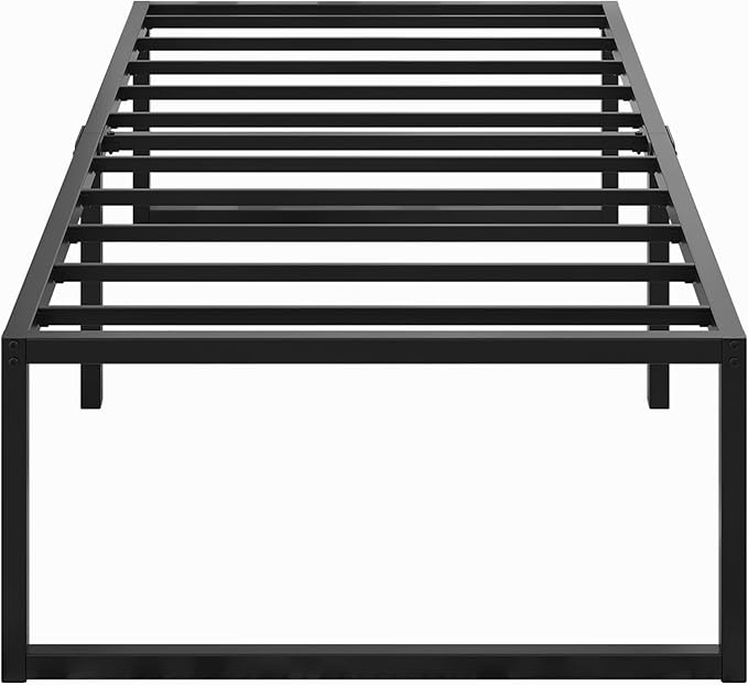 18 Inch Twin XL Bed Frames Heavy Duty Metal XL Twin Platform Bed Frame No Box Spring Needed, Noise Free, Easy Assembly, Black