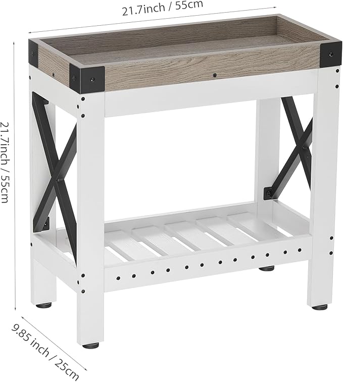 Narrow Side Table, End Table,Sofa Side Table, End Table Nightstand for Bedroom, Living Room, Small Spaces