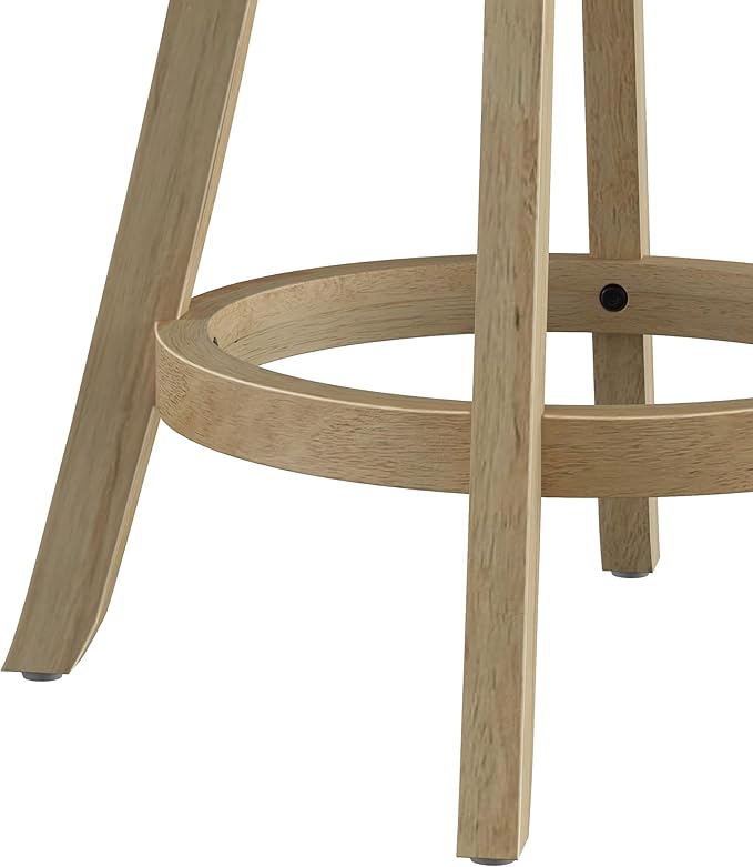 Hillsdale Fairfox 24.5" Wood Swivel Counter Height Stool, Natural