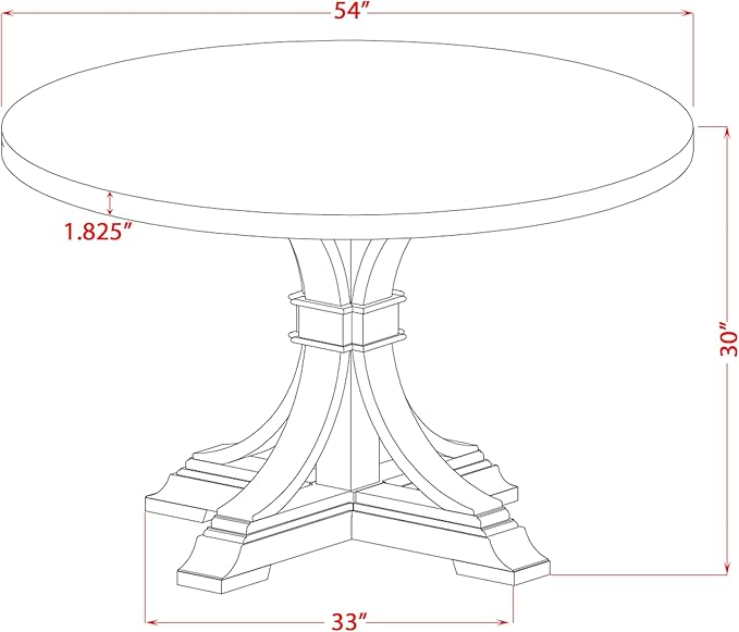 I57-11-TP Mid-century Table with Acacia Wood Round Tabletop and Stylish Pedestal Base - Sand Blasted Black Finish