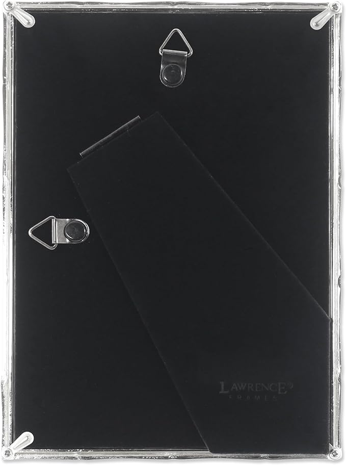Lawrence Frames 710157 Silver Metal Bamboo 5x7 Picture Frame