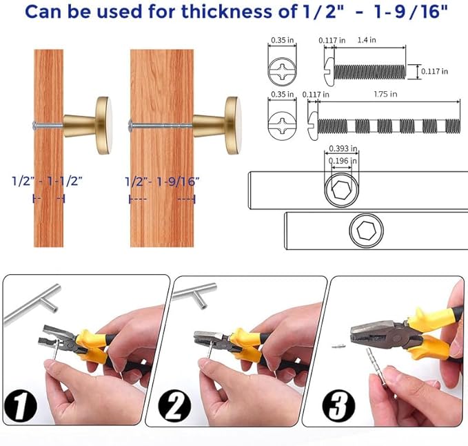 Ravinte 25 Pack Drawer Pulls 1-1/4 Inch Kitchen Cabinet Knobs Solid Round Dresser Drawer Knobs Champagne Bronze Drawer Knobs Dresser Knobs Simple Cabinet Hardware for Cupboard Drawer Pulls