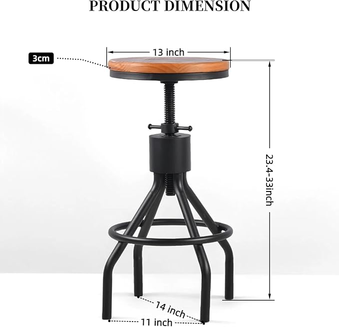 Industrial Rectangle Bar Table with Set of 2 Bar Stools Vintage 3 Pieces Pub Table Set for Home Office Farmhouse Dinner Table with Chairs