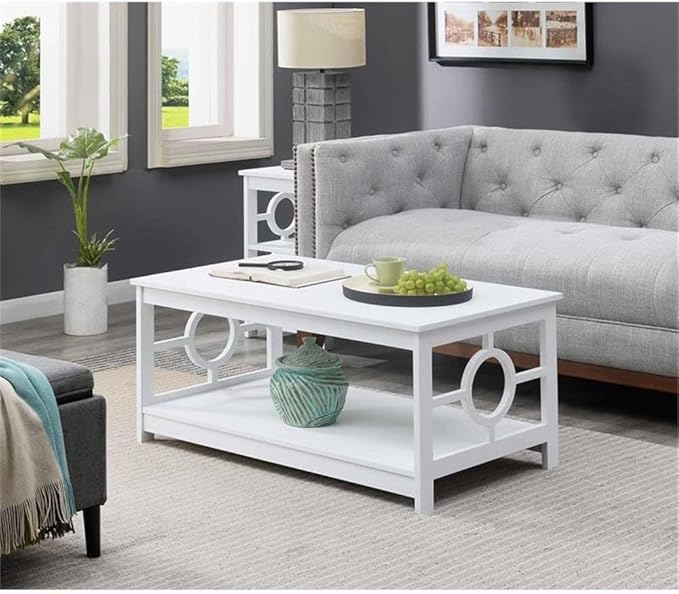 Convenience Concepts Ring Coffee Table, White
