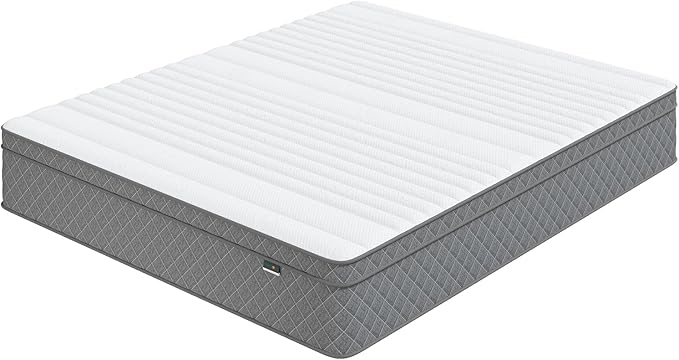Full Mattress, 12 Inch Hybrid Double Mattress with Cooling Gel Memory Foam and Pocket Springs, CertiPUR-US Certified, Medium Firm