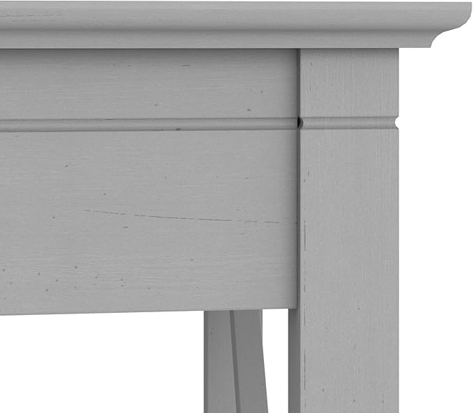 Bush Furniture Key West 60W Modern Farmhouse L Shaped Desk in Cape Cod Gray | 60-Inch Corner Table for Home Office