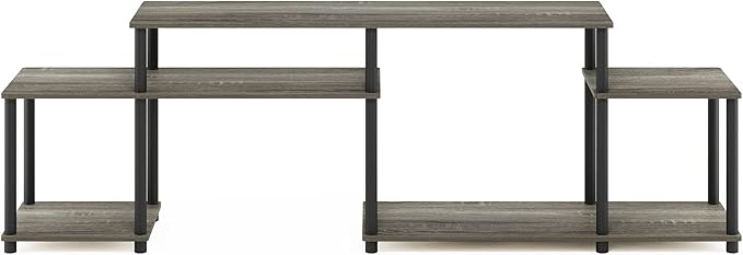 Furinno Turn-N-Tube Handel Stand for TV up to 55 Inch, French Oak