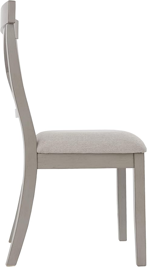 Signature Design by Ashley Parellen Modern Farmhouse Upholstered Dining Chair, Set of 2, Gray