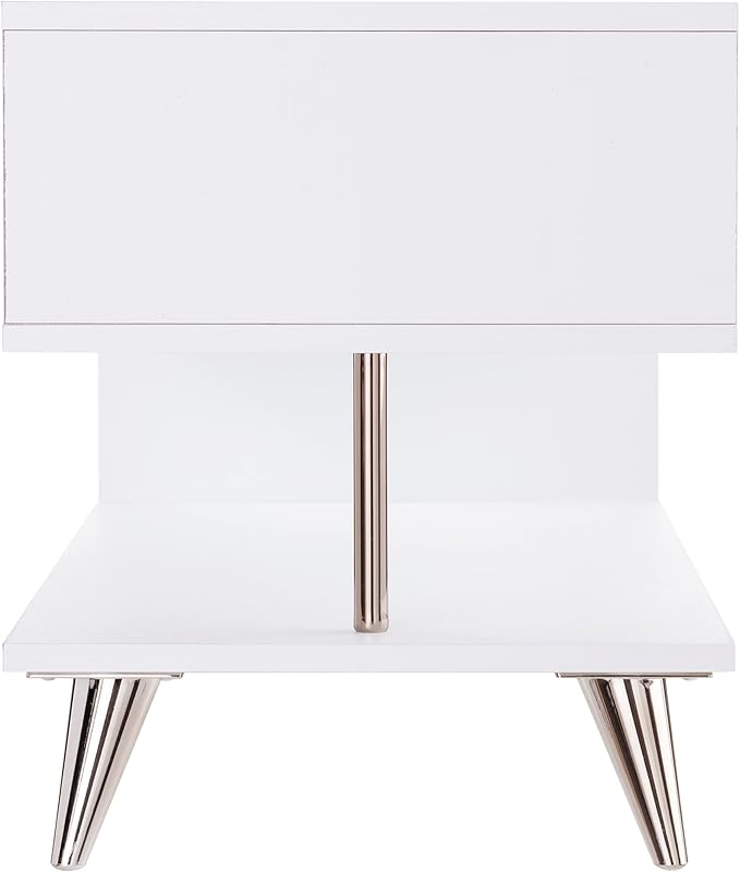 SEI Furniture Sills Low Profile TV Stand, White