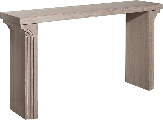 KEIKI Wood Entryway Console Table Behind Couch & Sofa, Modern Minimalist Style for Entrance, Hallway, Living Room, Natural