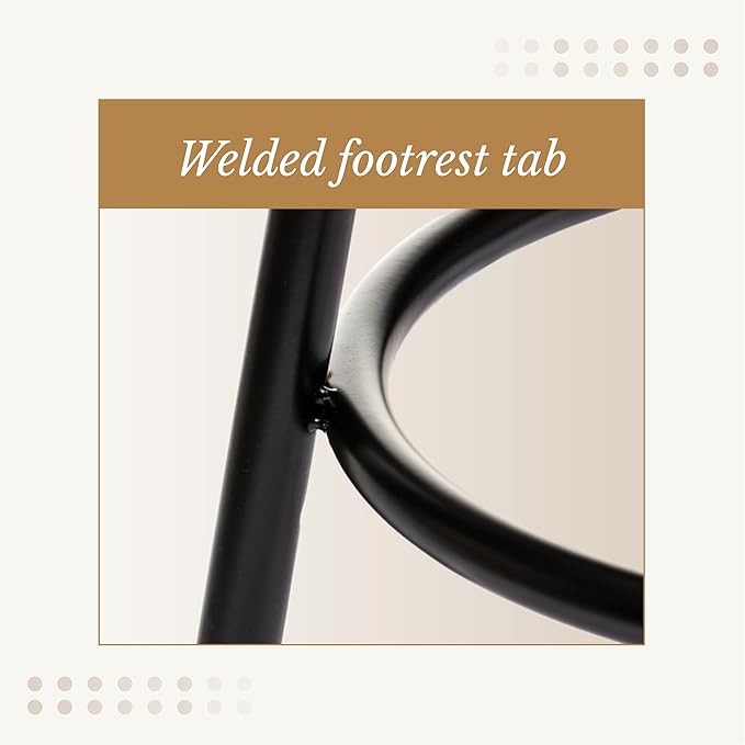 OEF Furnishings (2 Pack Height Adjustable Steel Stools, Black, 31-39"