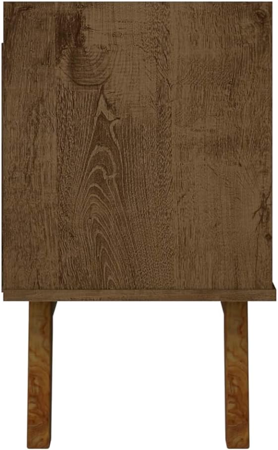 Manhattan Comfort Marcus Mid Century Modern 70 Inch TV Stand with Drawers, Cable Management, 4 Shelves and Soft Close Doors, Entertainment Center and Media Console for Living Room, Brown