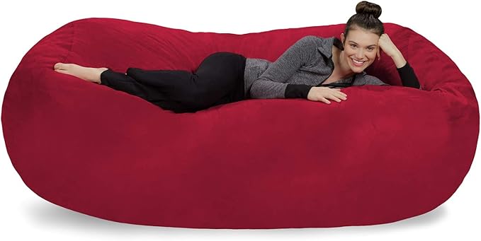 Sofa Sack Bean Bag Chair Cover, 7-5-feet, Cinnabar