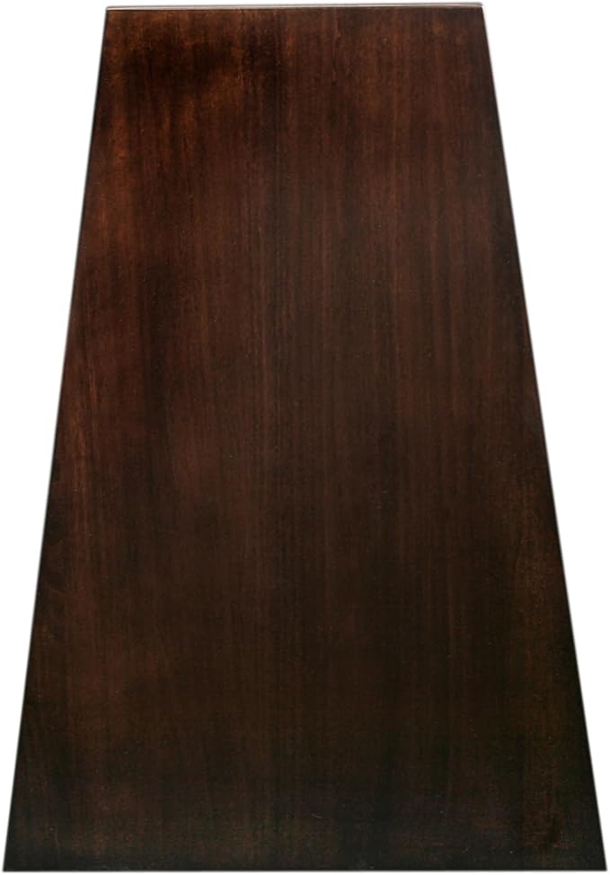 Laurent Solid Wood Recliner Wedge End Side Table with Shelf, Chocolate Cherry Brown, Perfect for Living Rooms, Bedrooms, and Small Spaces – Leick Home, 10502