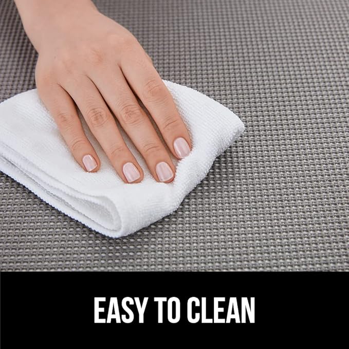 GORILLA GRIP powerGRIP Drawer Shelf and Cabinet Liner, Thick Strong Hold, Non-Adhesive Liners Protect Kitchen Cabinets and Cupboard, Bathroom Drawers, Easy Install, Breathable Mat, 12" x10', Spa Blue