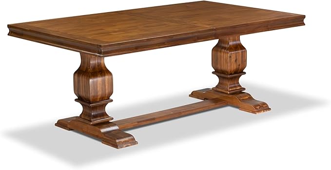 Luxe by East West Furniture - LKT-AWA-TP - a Dining Table with Removable Rectangular Tabletop – Antique Walnut