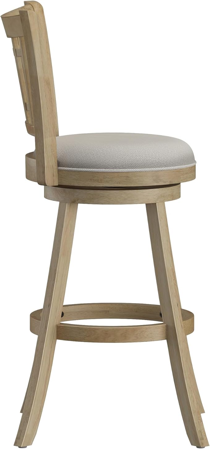 Hillsdale Fairfox 30.5" Wood Swivel Bar Height Stool, Natural