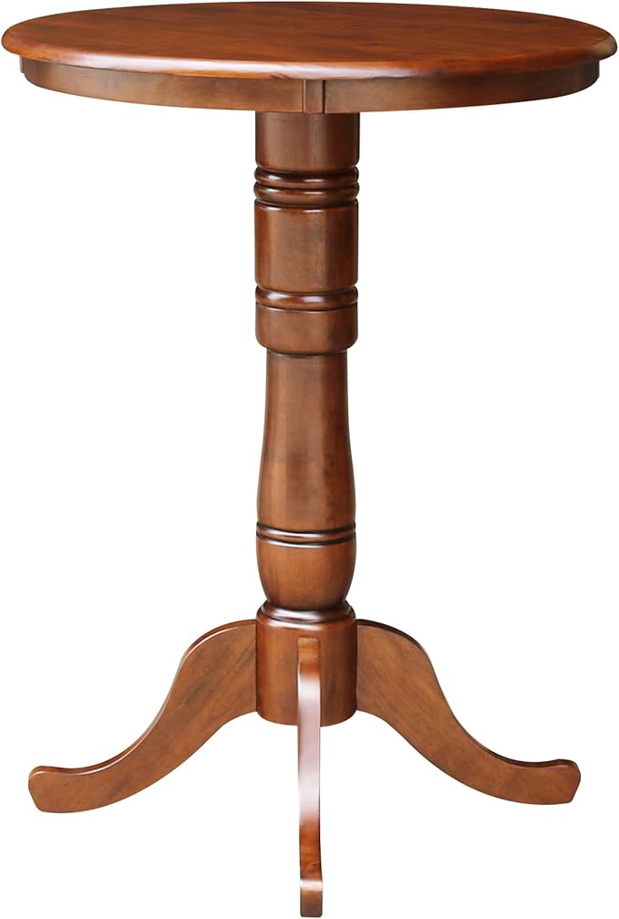 International Concepts 30-Inch Round Pedestal Dining Table, Espresso