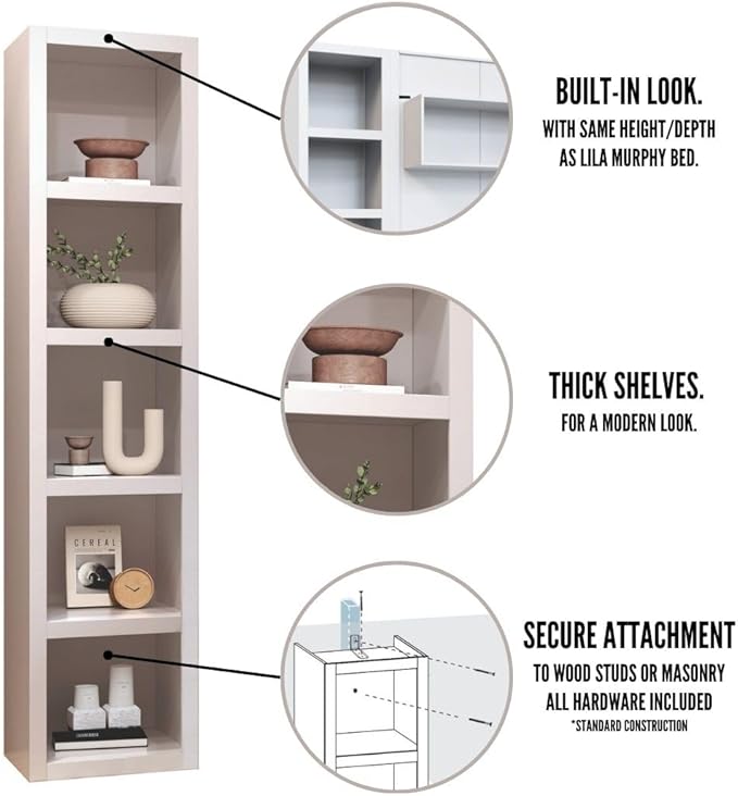 Oakland Living Grey 85-in Tall Wooden Bookcase Shelf