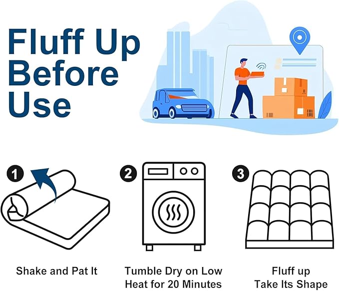 COONP Twin XL Mattress Topper, Extra Thick Pillowtop, Cooling Plush Mattress Pad Cover Cotton Top Bed Topper Protector with 8-21 Inch Deep Pocket