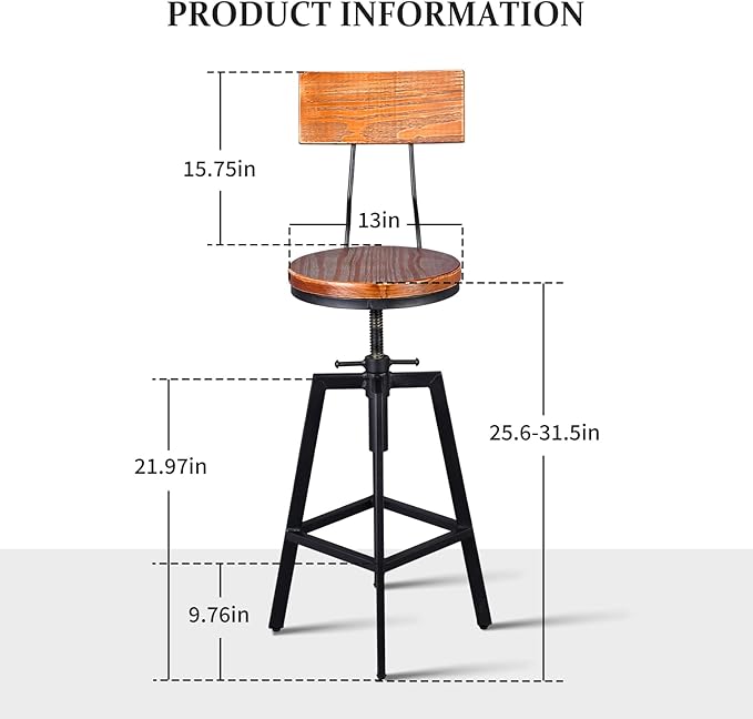 5 Pieces Industrial Dining Table Set Rustic Rectangular High Pub Table with Chairs Farmhouse Meeting Computer Desk and Stools for Office