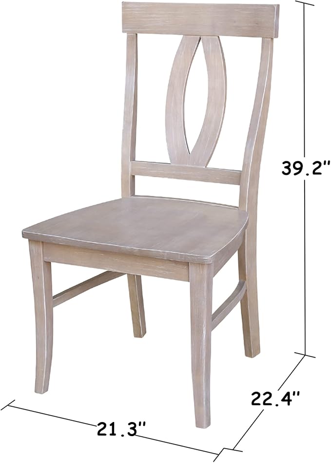 International Concepts Cosmo Chair, Washed Gray Taupe