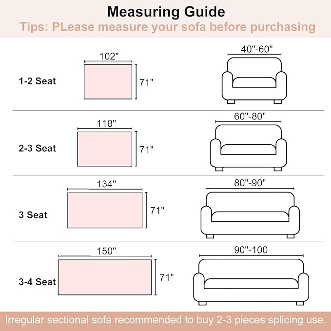 Boho Sofa Cover, Couch Covers for 3 Cushion Couch Sofa Pet Friendly, Sofa Cover Washable, Soft Chenille Living Room Couch Covers Slipcover, Pet Furniture Protecto (1# Orange, 71" x 150")