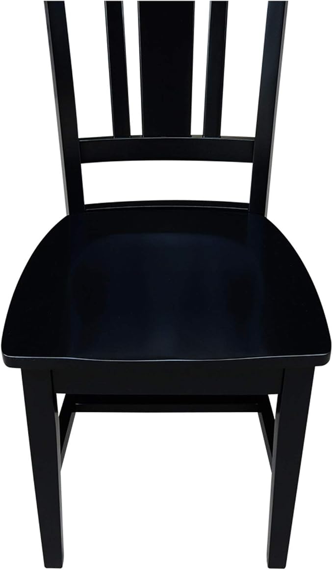 Set of Two San Remo SplatBack Dining Chairs, Black