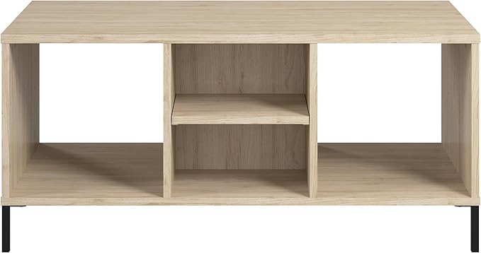 Bush Furniture Essence Coffee Table with Shelf | Shelves, Storage, Multifunctional Organization for Living Room, Bedroom, or Entryway