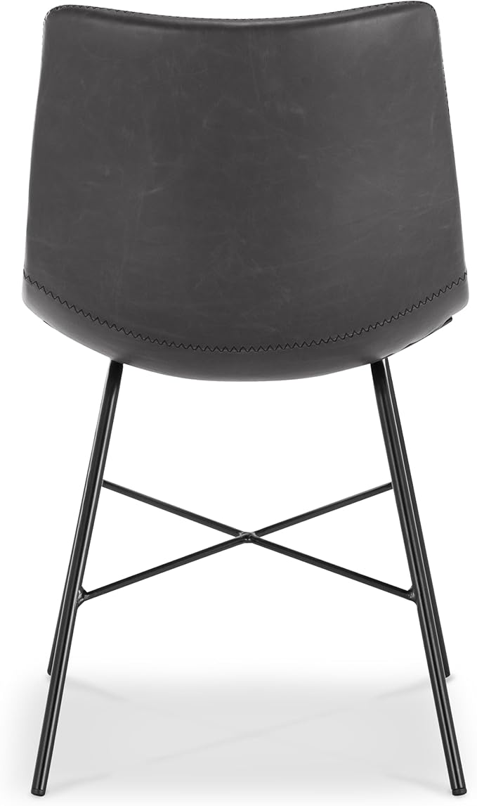Poly and Bark Paxton Dining Chair, Set of 2 Grey