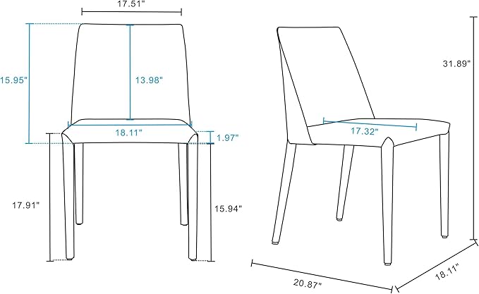 Manhattan Comfort Paris 8-Piece Leather Dining Chair and Armchair Set, Upholstered in Luxurious Saddle Material, Metal Frame, Ideal for Industrial and Coastal Homes, No Assembly, Coral