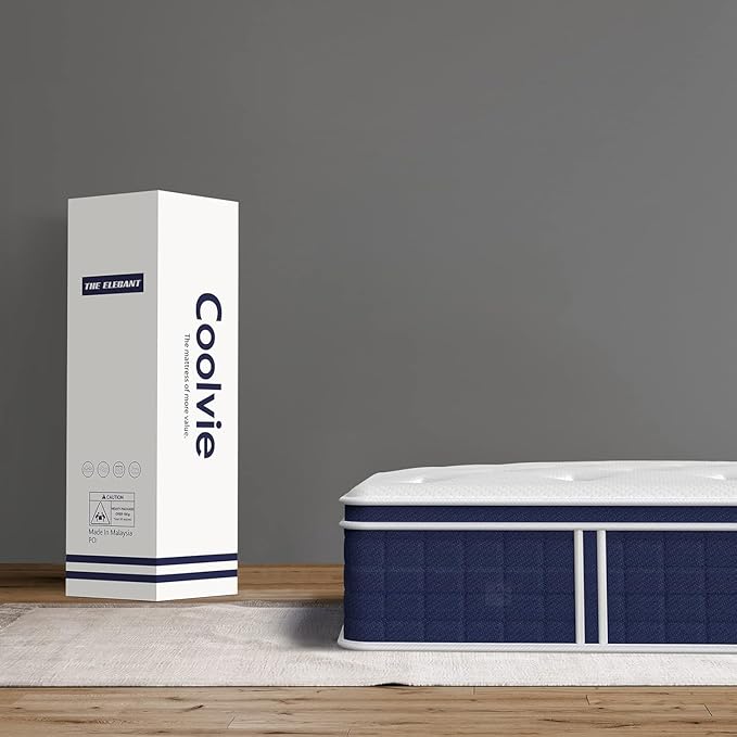 Twin Mattress 12 inch, Multi Layer Comfort Foam and Coil for Extra Back Support, Medium Firm Hotel Collection Hybrid Sleep System for Deep Relaxation, Breathable Bed Mattresses in a Box Twin Size