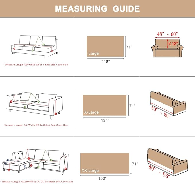 STACYPIK Boho Couch Cover, Khaki Sofa Cover for Dogs, Tassels Loveseat Cover for Sectional, L-Shape Protector for 3 Cushion Couch, Washable Chenille Slipcover, Multi-Use Decorative Blanket-71X134IN