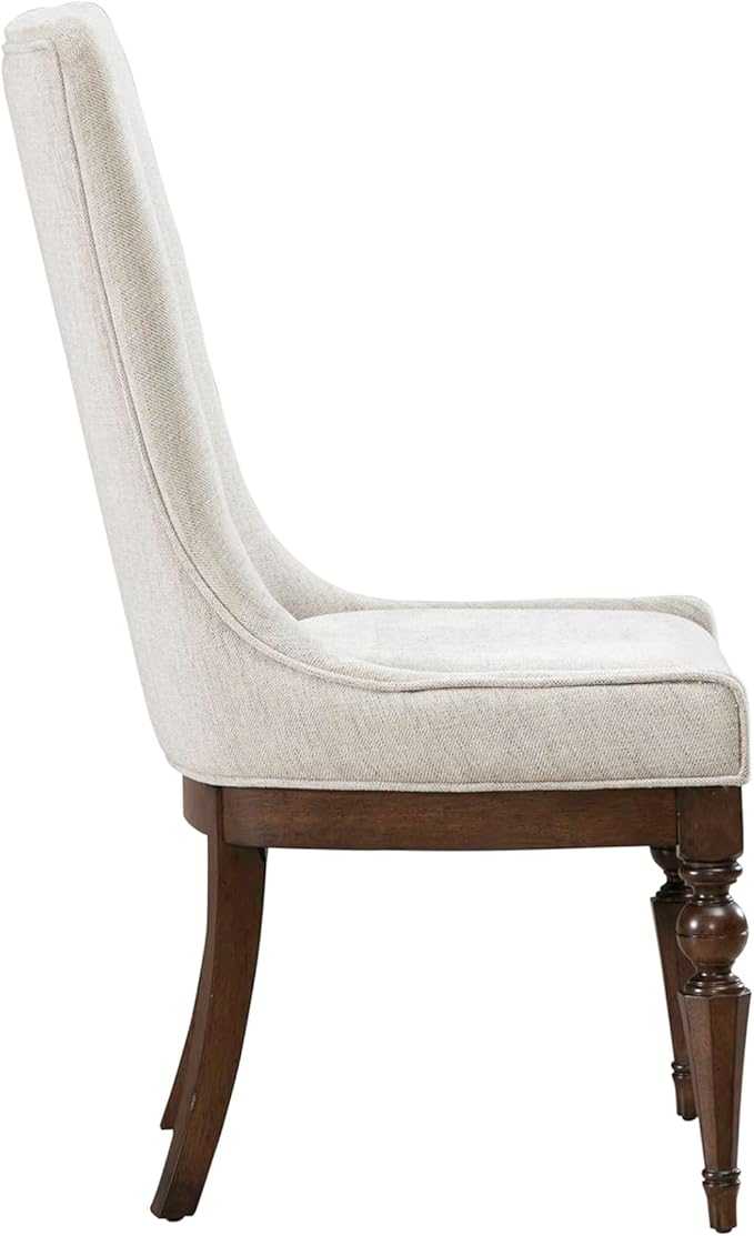 Liberty Furniture Arden Road Opt 7 Piece Trestle Table Set - 6 Upholstered Chairs - Satin Cherry