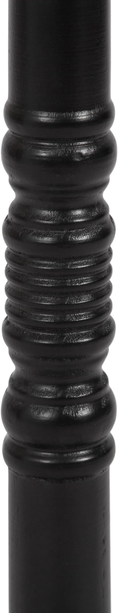 Kate and Laurel Bellport Farmhouse Round Drink Table, 10 x 10 x 22, Black, Decorative Traditional Mini Table for Use as Charming Indoor Plant Stand or Living Room Pedestal Table