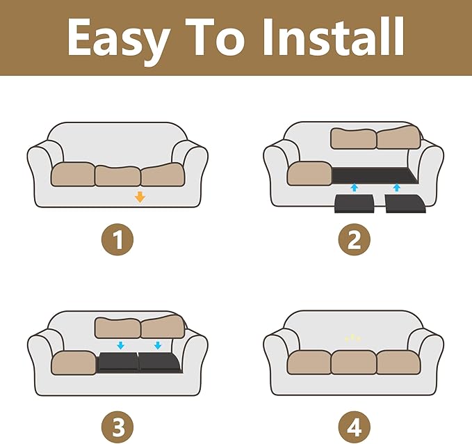 moonoom 22"x22" Couch Cushion Support, Black Sofa Cushion Sagging Repair, Curved High Density Foam Replacement for Furniture Sagging Seat Sectional Loveseat Chair (2 Pcs)
