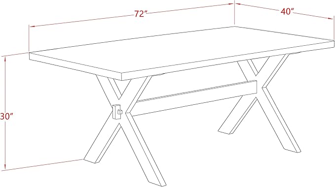 East West Furniture X627MZ650-6 6 Piece Dining Table Set Contains a Rectangle Kitchen Table and 4 Dark Gotham Grey Linen Fabric Parson Chairs with a Bench, 40x72 Inch, Multi-Color