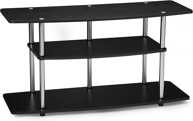 Convenience Concepts Designs2Go No Tools 46 inch 3 Tier Wide TV Stand, Black