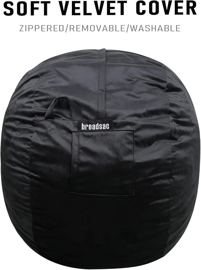 Bean Bag Chairs, Memory Foam Stuffing Bean Bag Chair for Adults/Teens/Kids with Removable Zipperd Cover, High-Rebound Memory Foam Lazy Sofa Furniture for Living Room Bedroom College Dorm