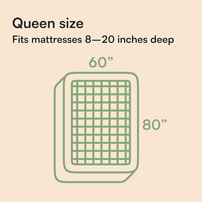 Ultra Soft Queen Size Mattress Topper - Viscose Made from Bamboo Pillow Top Mattress Pad for Back Pain Relief - Naturally Cooling for Hot Sleepers, White
