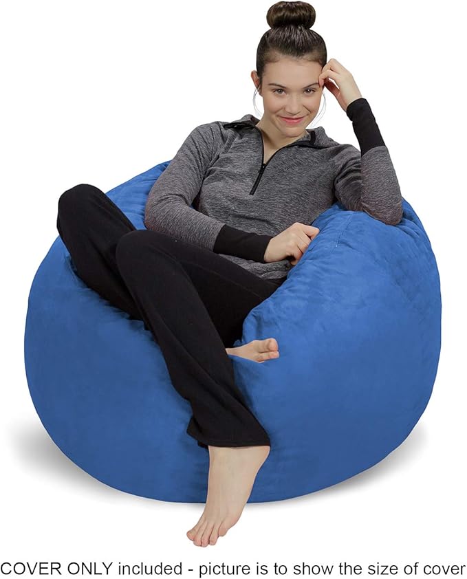 Sofa Sack Bean Bag Chair Cover, 3 Foot, Royal Blue