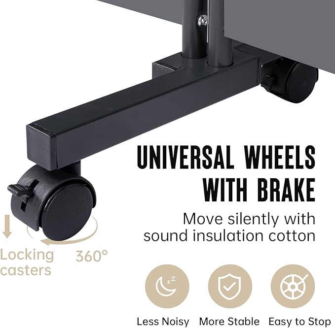 Room Divider 6 Panel Room Dividers/Wheels, Fabric Room Divider Panel for Office Room Partitions and Dividers, Portable Partition Wall Divider for Room Separation, Privacy Screen