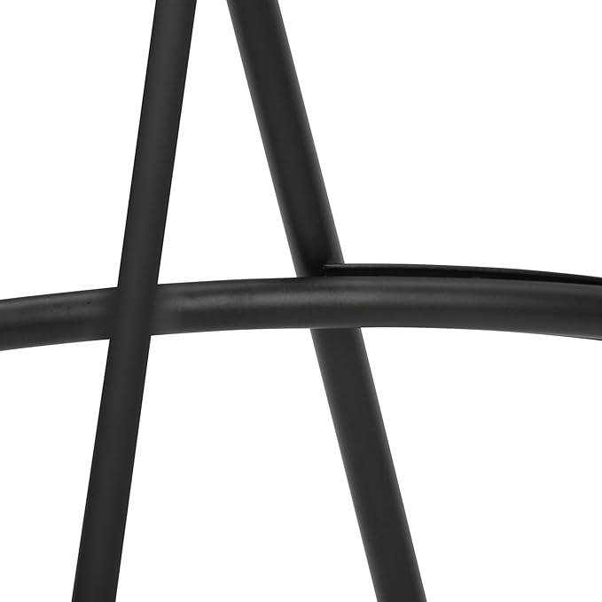 SIMPLIHOME Simeon Industrial Metal 26 inch Metal Counter Height Stool with Wood Seat (Set of 2) in Cocoa Brown / Black for the Dining Room and Kitchen