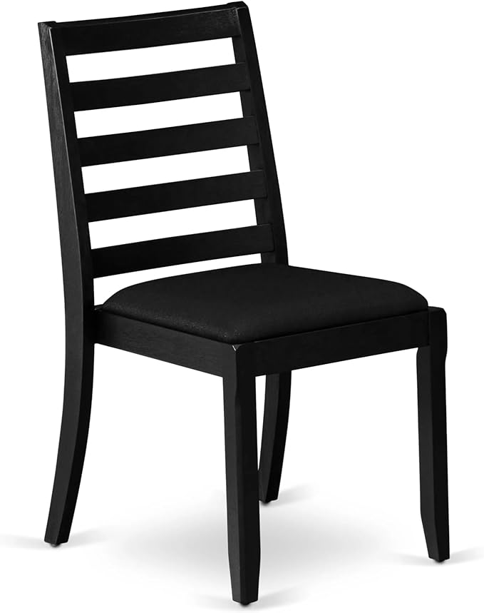 X12X1-006-24 - 13-piece Modern Dining Room Table Set a Rectangular Dining Table and 12 Black Polyester Fabric Stackable Chair, 39x120 Inch, Wire Brushed Black