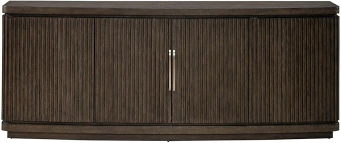 Liberty Furniture Cascade Falls 82 Inch TV Console for Living Room Media Storage - Satin Espresso Oak